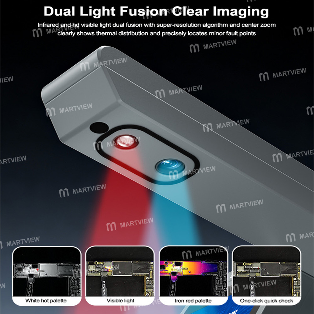 sunshine tb-08-ultra-dual-light-fusion-pcb-motherboard-diagnosis-infrared-thermal-camera-with-smart-