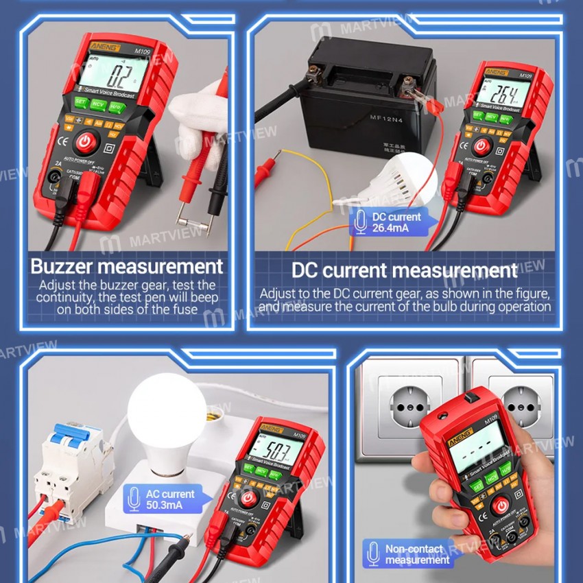 aneng m109-4000-intelligent-anti-burning-count-digital-multimeter-with-voice-announcement-11
