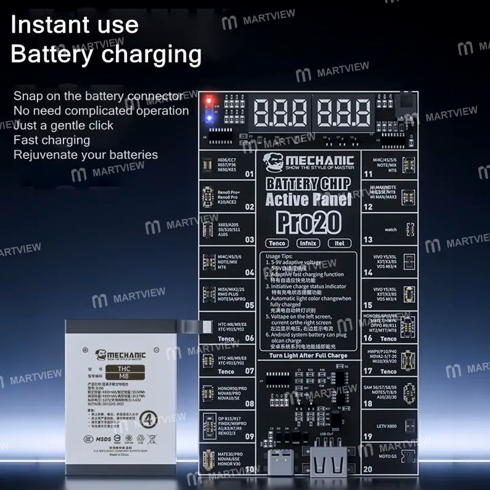 mechanic pro20-fast-charging-battery-chip-activation-detection-panel-for-most-android-models-3