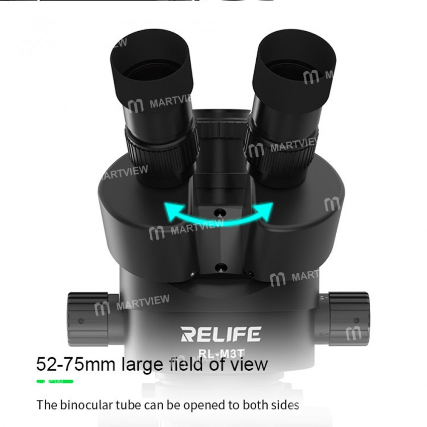 Relife RL-M3T-2L 0.7-4.5X Trinocular HD Stereo Microscope