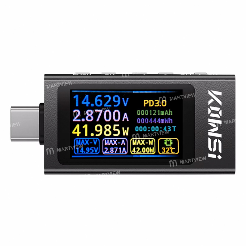 kws x1-type-c-multifunctional-voltage-current-power-meter-supports-ripple-testing-and-charging-proto