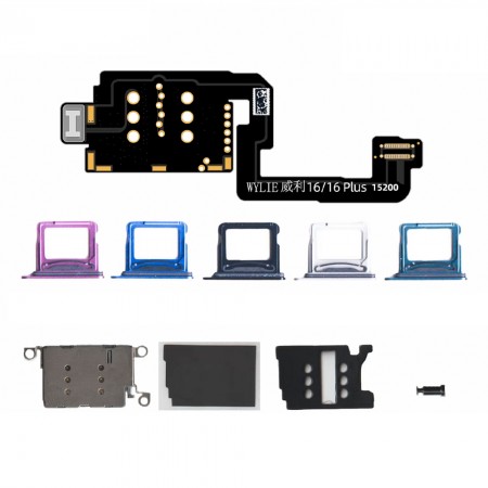 Wylie Change of Single and Dual Card Special Flex Cable for iPhone 16 / 16 Plus US Version