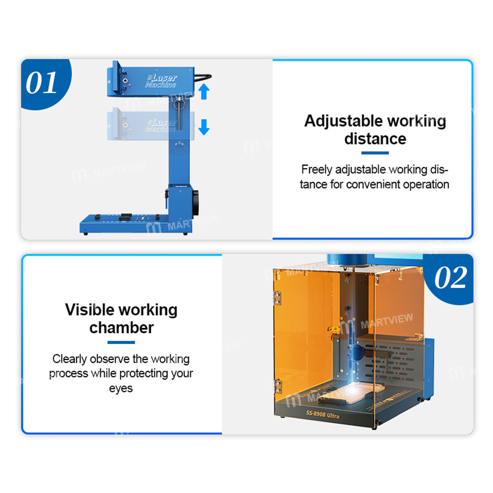 sunshine ss-890b-uitra-professional-foldable-smart-laser-compatible-with-iphone-x-17-full-series-bac