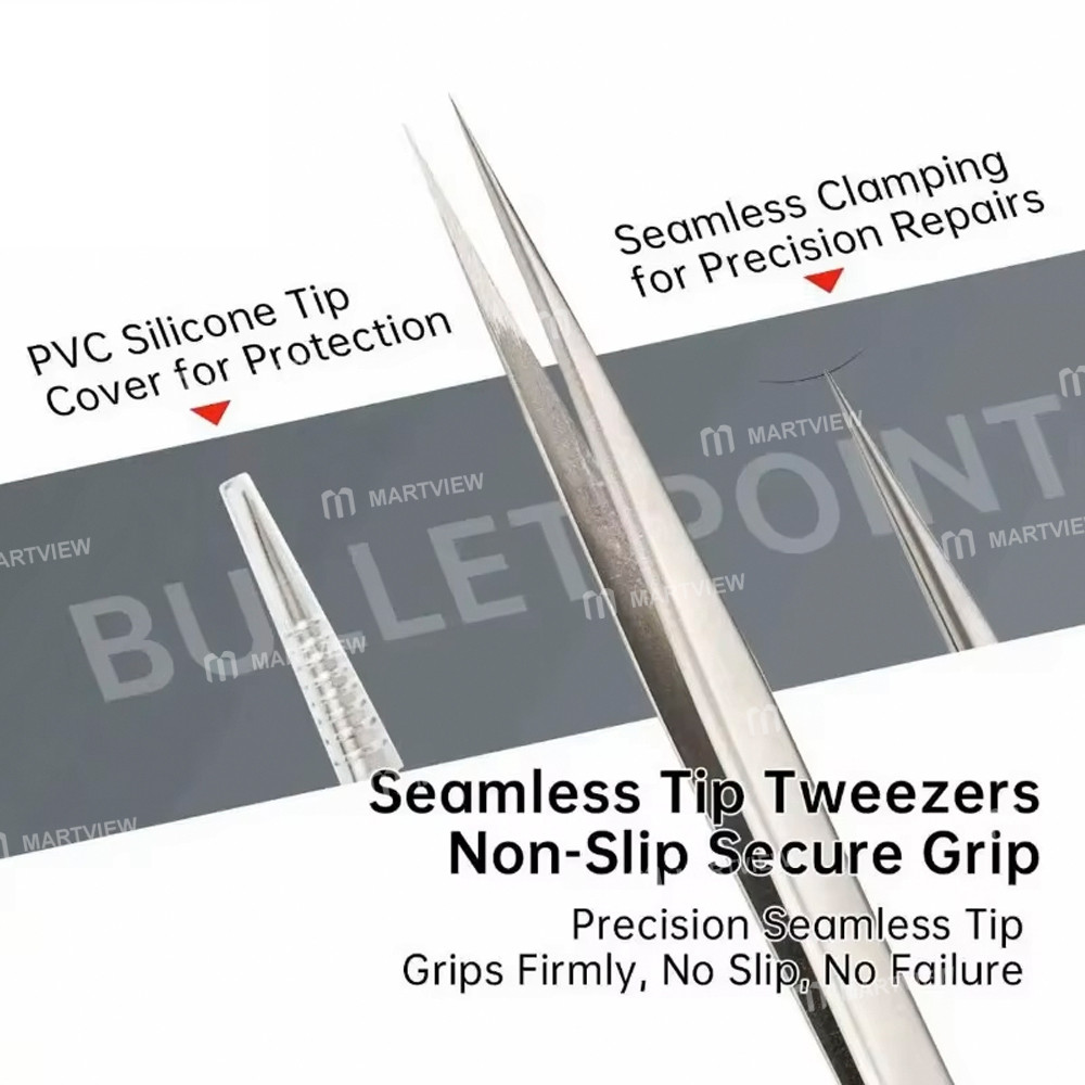 mryang stainless-steel-anti-static-precision-tweezers-for-pcb-soldering-repair-5