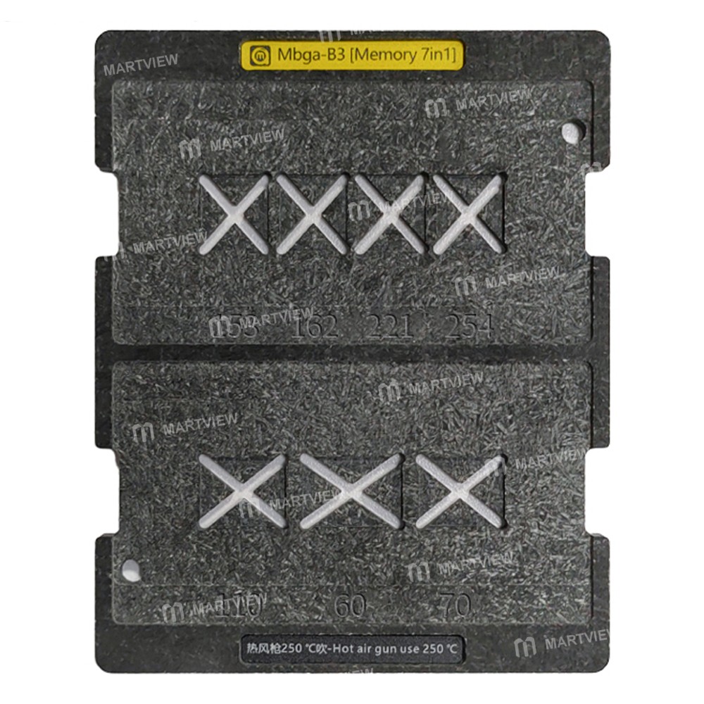 amaoe mbga-b3-memory-7-in-1-bga-reballing-stencil-platform-for-phone-memory-nand-pcie-emmc-5