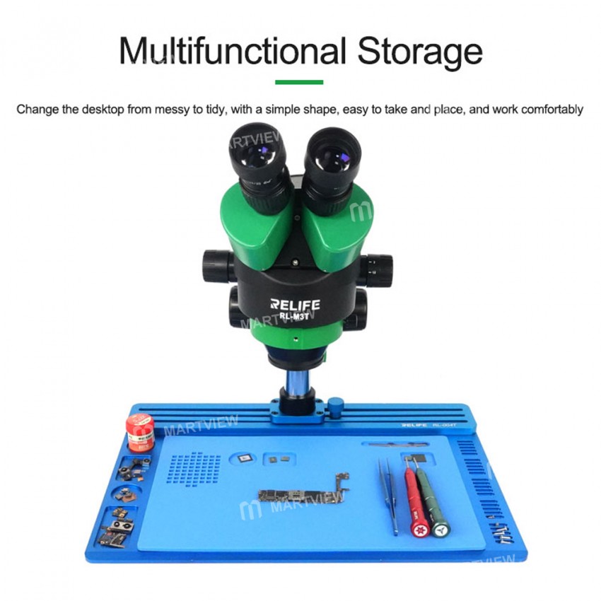 Relife RL-004T Microscope Special Enlarged Aluminum Alloy Track Movable Base