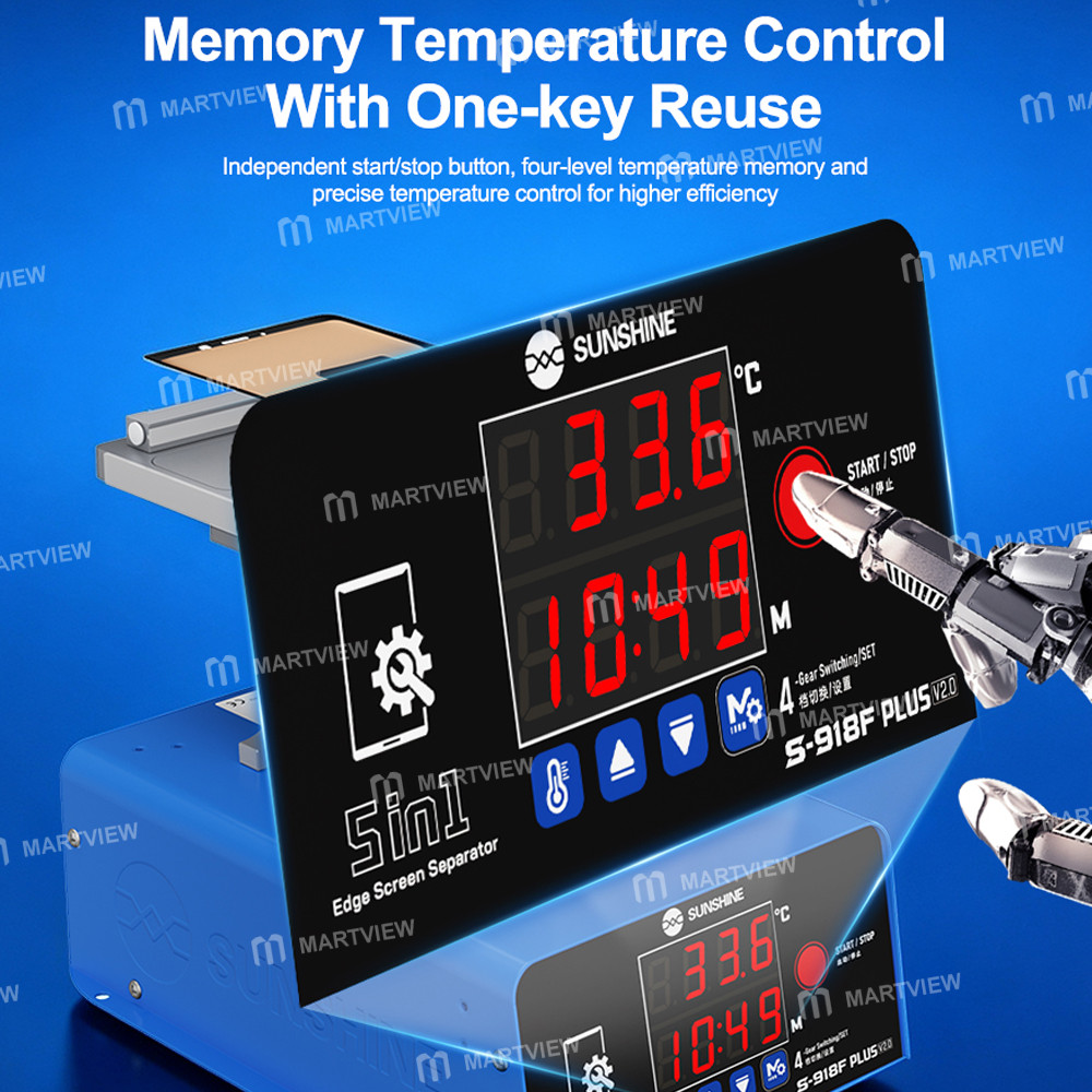 sunshine s-918f-plus-v20-360-rotation-curved-screen-separator-compatible-with-flat-curved-screen-14