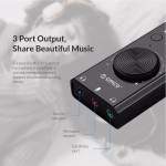 Orico SC2 Free Drive External USB Sound Card Stereo Audio Converter with Volume Adjustment