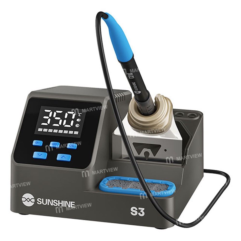 sunshine s3-60w-3-customizable-channels-c210-intelligent-digital-display-soldering-station-2