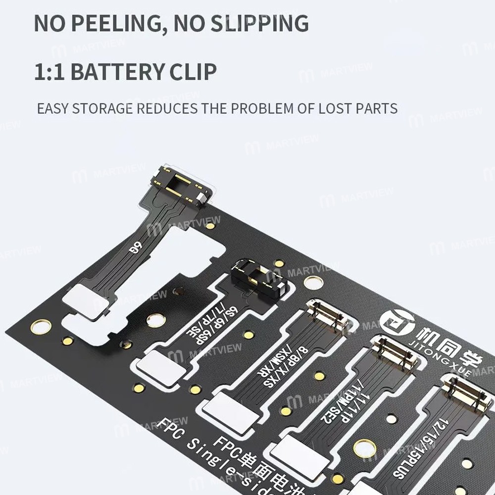 jtx bl-03-power-cable-battery-soft-fpc-connector-supports-iphone-6-to-16-series-4