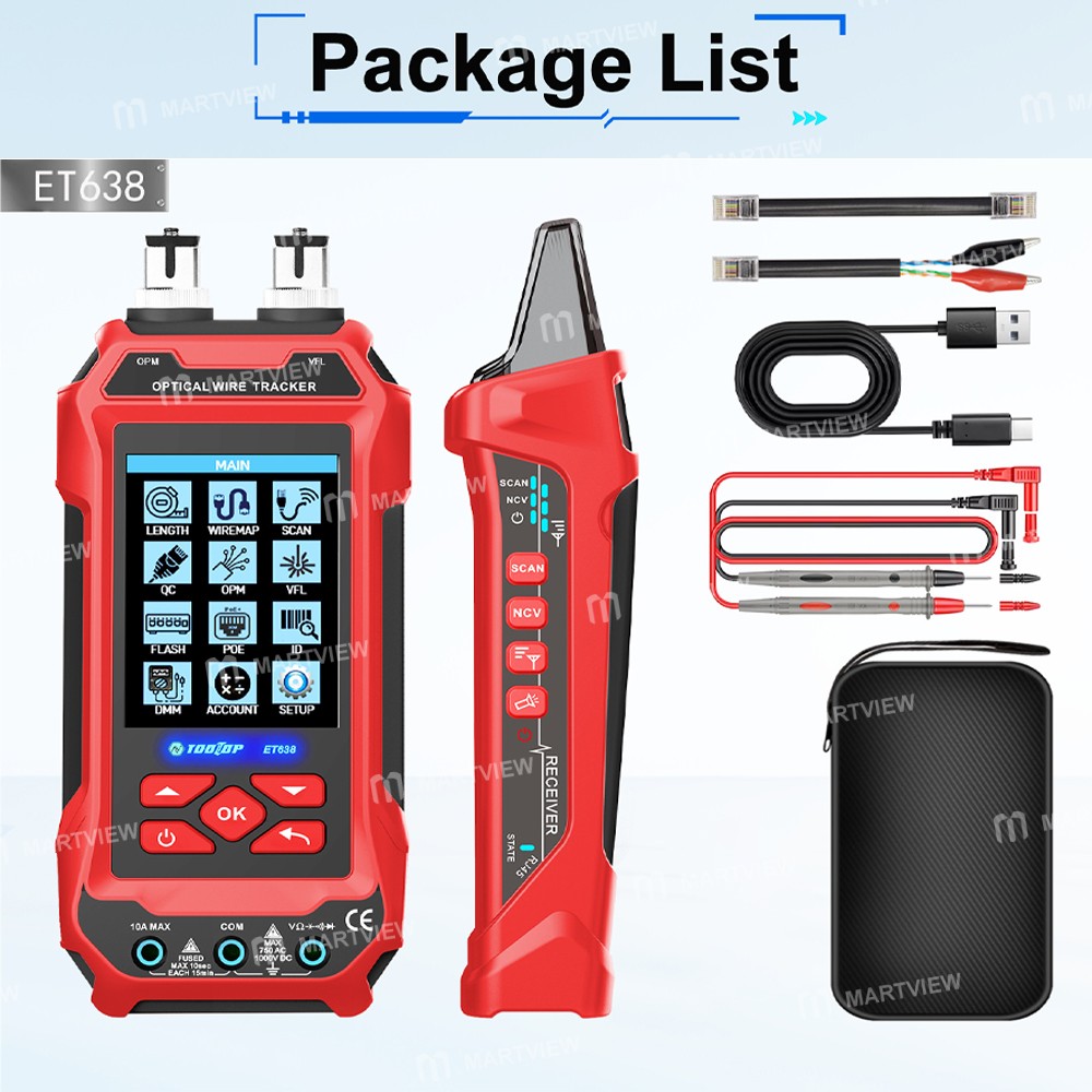 tooltop et636-et638-multifuction-network-cable-tester-optical-power-meter--multimeter-20