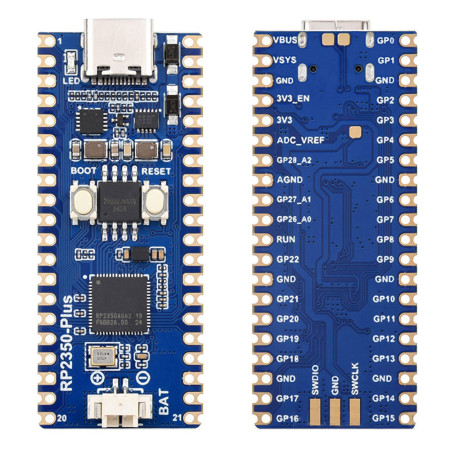 RP2350-Plus Development Board Equipped with Raspberry Pi RP2350A Microcontroller Chip