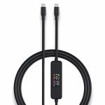Acasis Type C USB-C Male to Male Fast Charge Cable with Multi-Function Screen Display