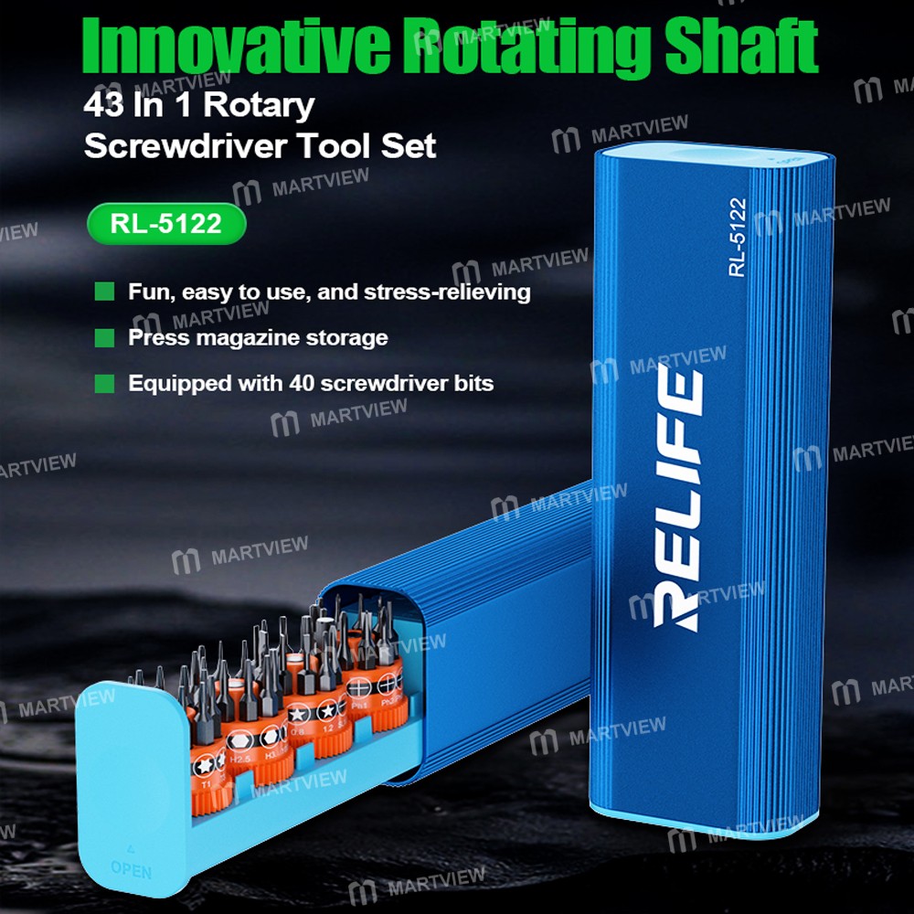 relife rl-5122-43-in-1-precision-magnetic-rotary-screwdriver-tool-set-6