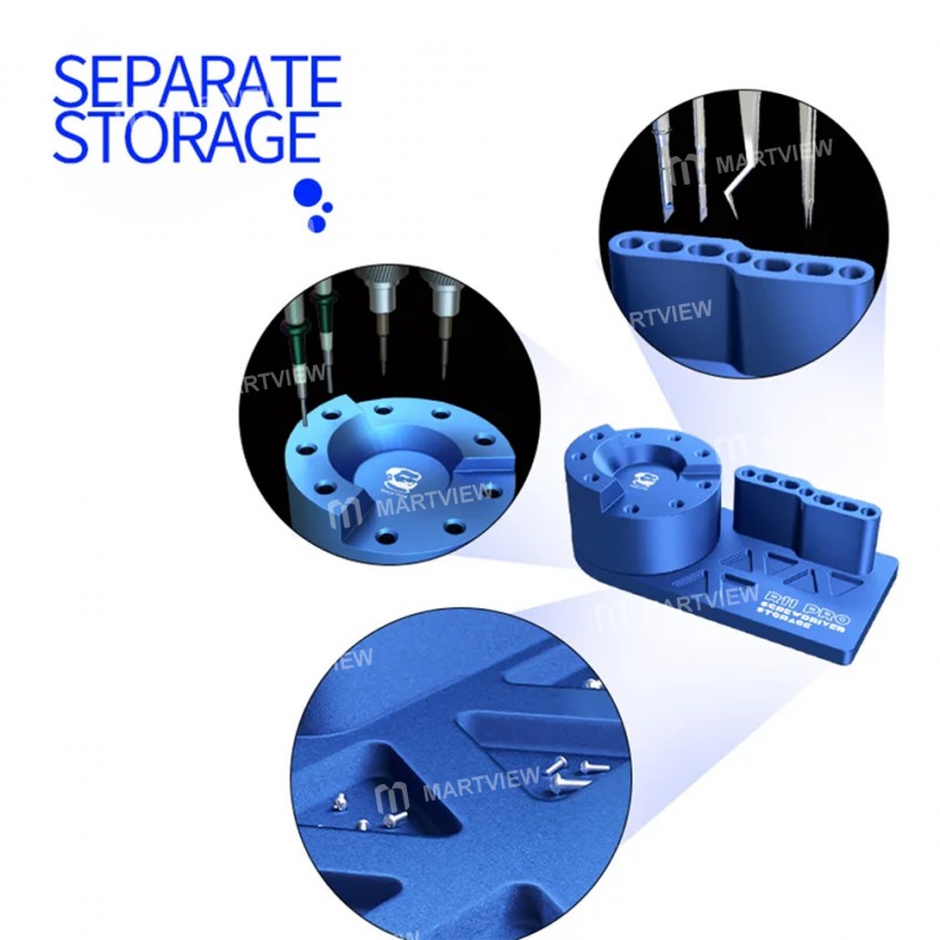 mechanic r11-pro-360-rotating-aluminum-alloy-storage-rack-for-screwdriver-tweezers-storage-2