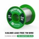 Kailiwei 200g / 500g 99.3%Sn Lead-Free Rosin Core Solder Tin Wire