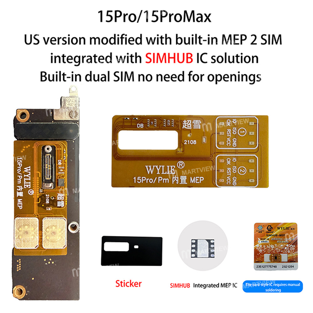 wylie built-in-mep-dual-sim-integrated-ultrasnow-ic-solution-for-iphone-15p-15pm-us-version-2