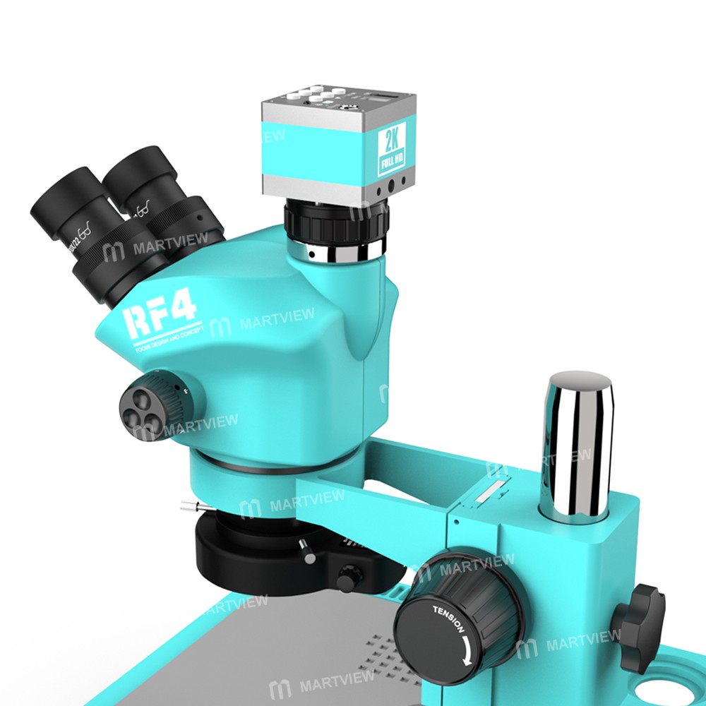 rf4 rf7050tvd2-2kc2-7-50x-synchronous-zoom-trinocular-stereo-microscope-with-2k-hd-camera-2