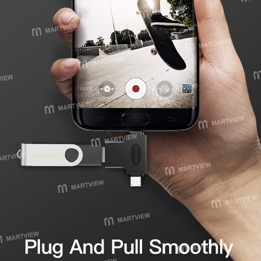Vention 2-in-1 Type-C to USB/Micro USB OTG Converter Adapter for Huawei/Xiaomi/Samsung
