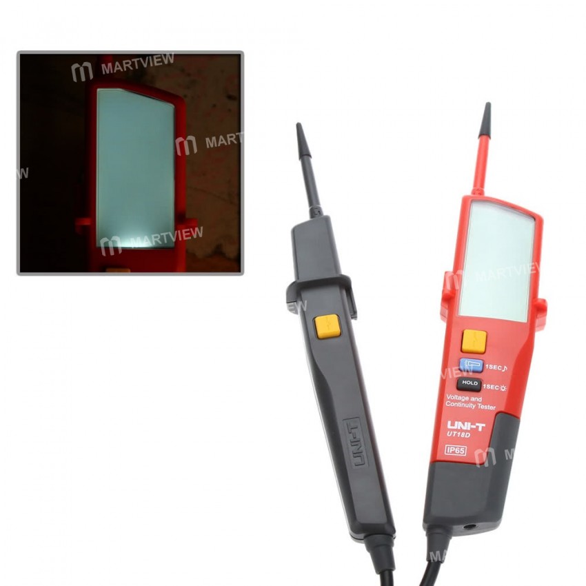 UNI-T UT18D Auto Range Voltage and Continuity Multimeter with LCD Backlight