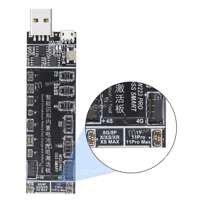 W223 Pro Battery Fast Charging Activation Board for iPhone 4 - 11 Pro Max Android Phones