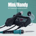 Yihua 882D Portable 2-in-1 Soldering Iron Hot Air Gun Soldering Station for Phone PCB BGA Repair