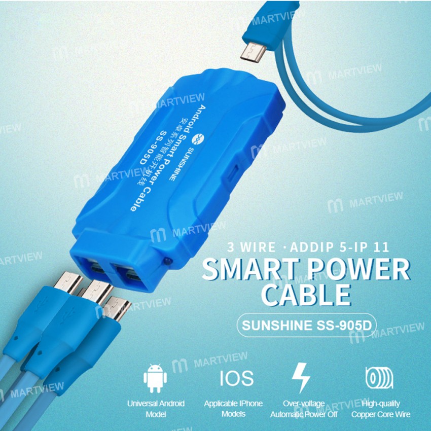 Sunshine SS-905D Smart Power Cable Detection Line Automatic Recognition Cale for Android and iPhone
