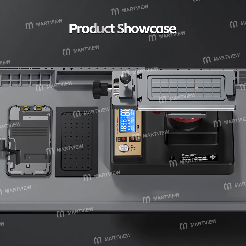 qianli pm89-7-inch-360-rotating-screen-heating-separator-with-built-in-suction-vacuum-pump-9