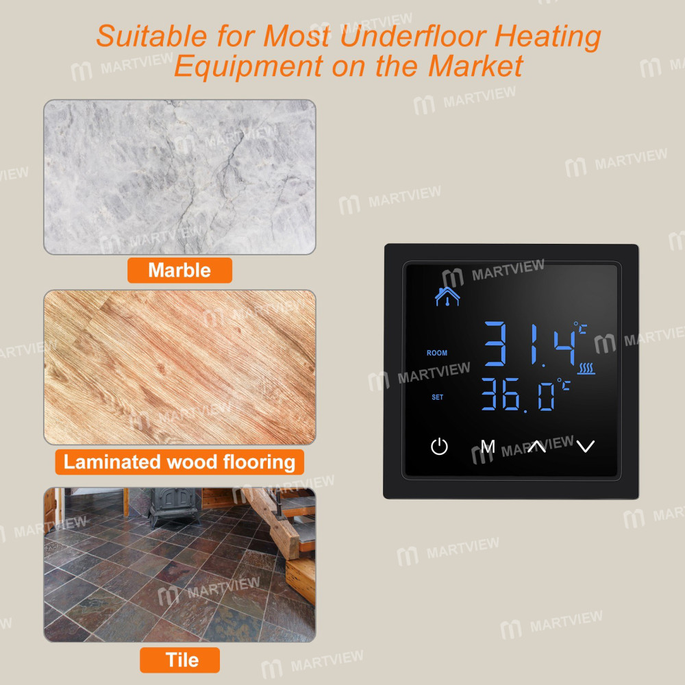 smart thermostat-16a-floor-heating-temperature-controller-with-led-touch-screen-85-265v-electric-hea