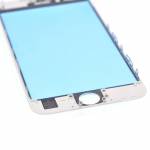 Replacement touch screen digitizer outer glass lens with bezel frame pre assembled for iPhone 6s whi
