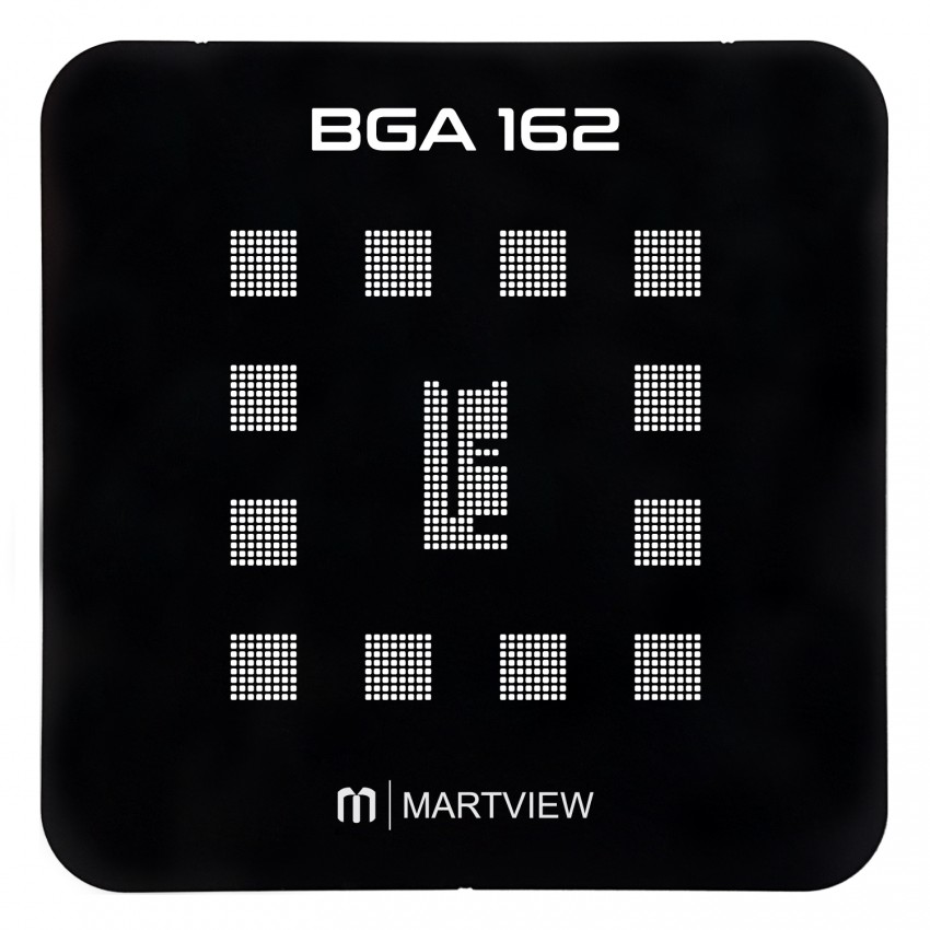 Martview EMMC / EMCP / UFS BGA162 Black Reballing Stencil Tin Net