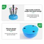 Relife RL-078 360° Rotate Multi-function 19-holes Large Capacity Screwdriver Storage Box