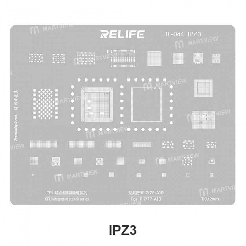relife rl-044-iphone-series-cpu-tin-planting-steel-mesh-set-10
