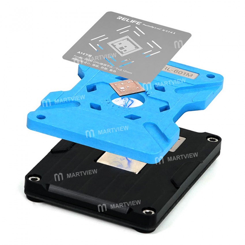 Relife RL-601M CPU Positioning Tin Planting Kit for iPhone A8 - A14