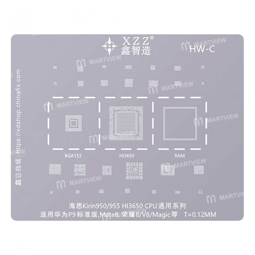 xinzhizao cpu-universal-series-bga-reballing-stencil-set-one-4