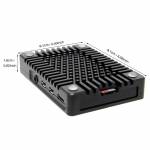 Raspberry Pi 4 Ultra-Thin CNC Aluminum Alloy Cooling Case for Raspberry Pi 4 Model B Only