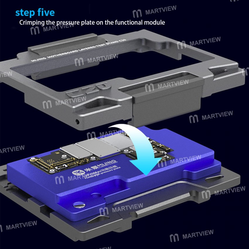 MiJing C20 Main Board Middle Layered Function Testing Fixture for iPhone 12 / 12 Pro / 12 Pro Max /