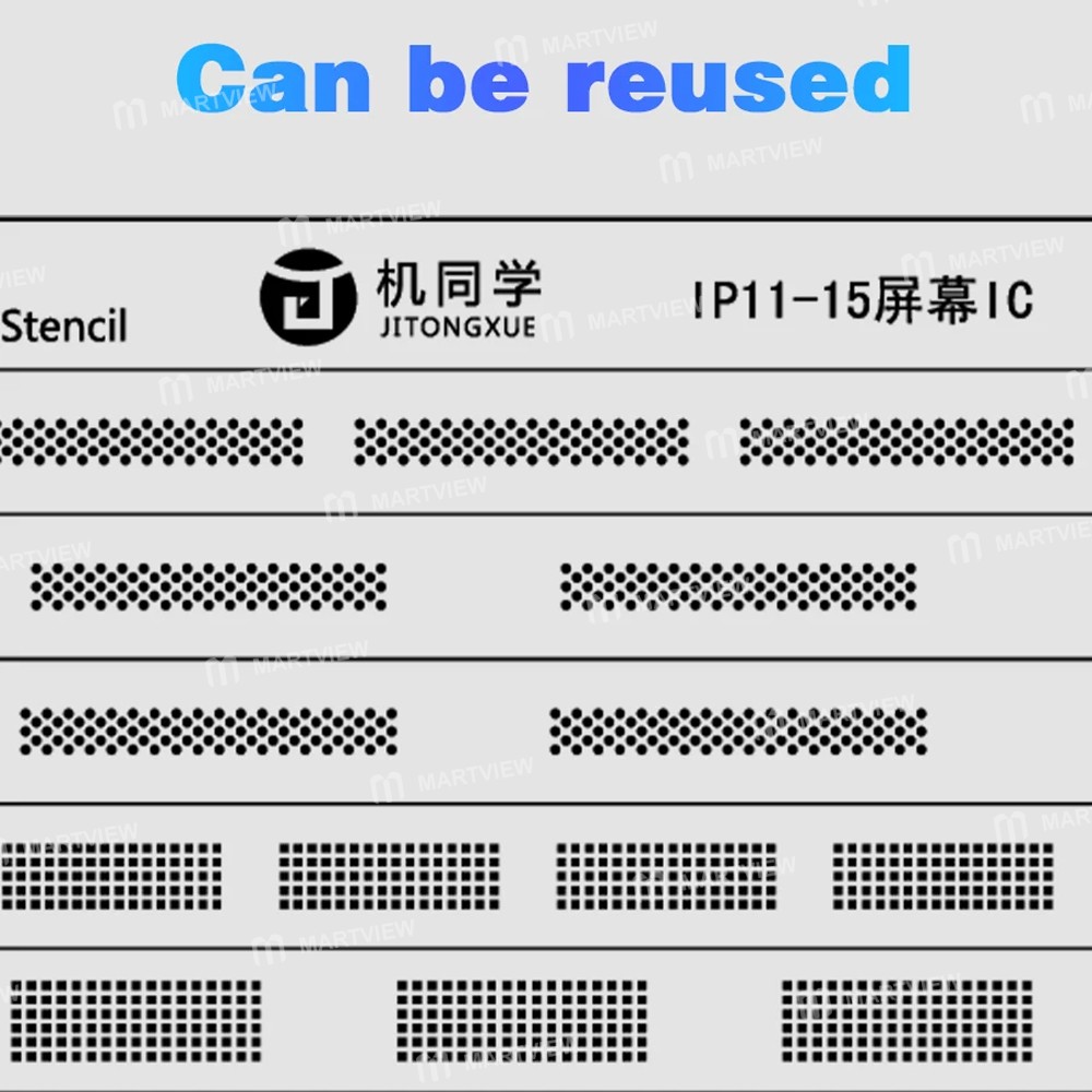 jtx screen-ic-special-green-oil-mesh-for-iphone-11-to-15pro-max-5
