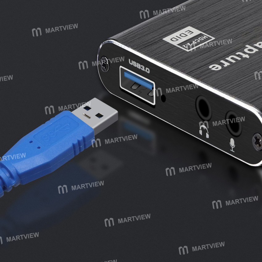 4K HDMI USB HD Video 3.0 Video Capture Card Compatible 1080P 60fps for OBS Capturing/Gaming Live