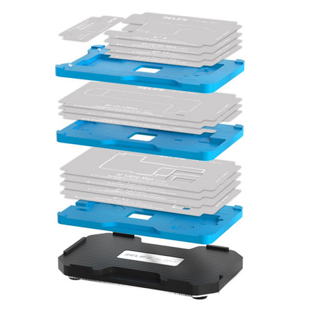 Relife RL-601T 31-in-1 Middle Layer Tin Planting BGA Reballing Platform Set for iPhone X to 17Pro Max