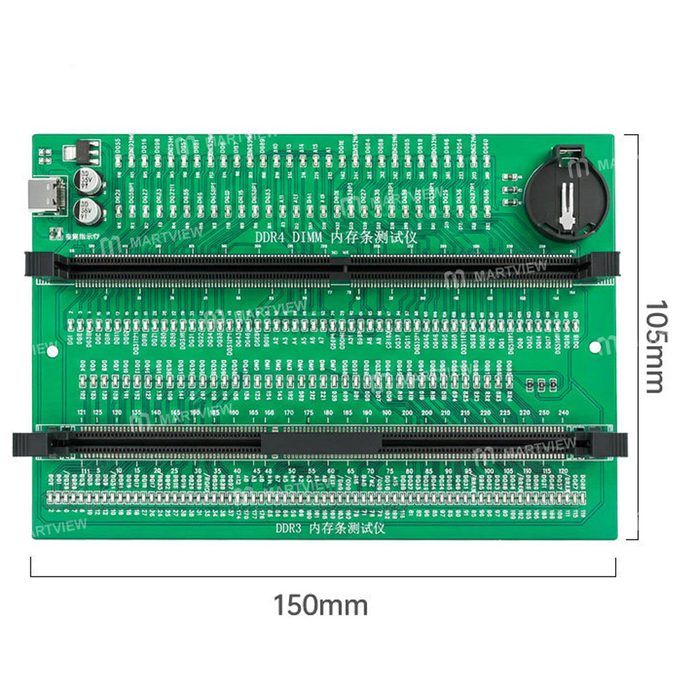 tt10 desktop-ddr3-ddr4-dimm-memory-module-tester--dual-power-supply-version-5