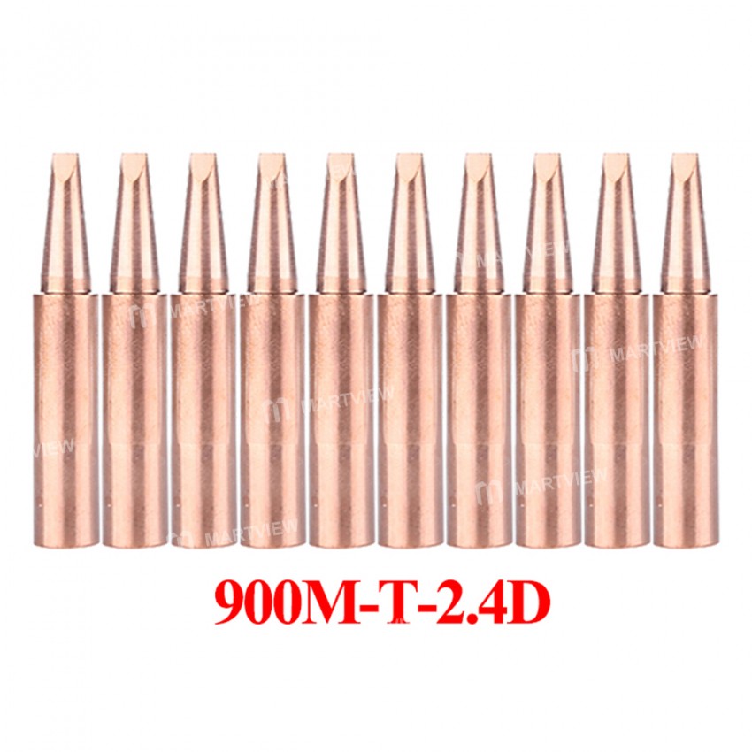 900M-T Series Pure Copper Soldering Iron Tip -10Pcs