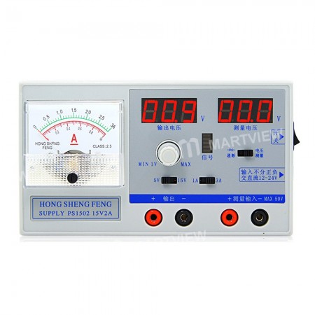 PS1502 PS1503A Dual display Adjustable Digital Regulated Mini DC Power Supply 0-15V 0-3A for Mobile Phone Repair