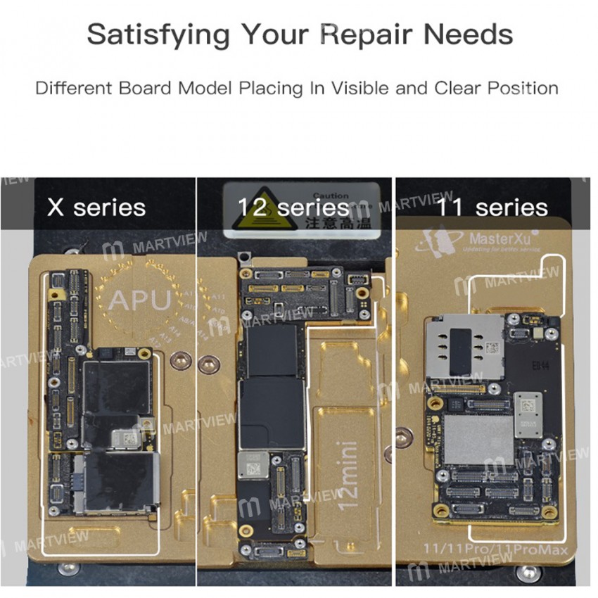 MasterXu HT01 Heating Platform for iPhone X to 12 Pro Max Middle Layer Board Repair