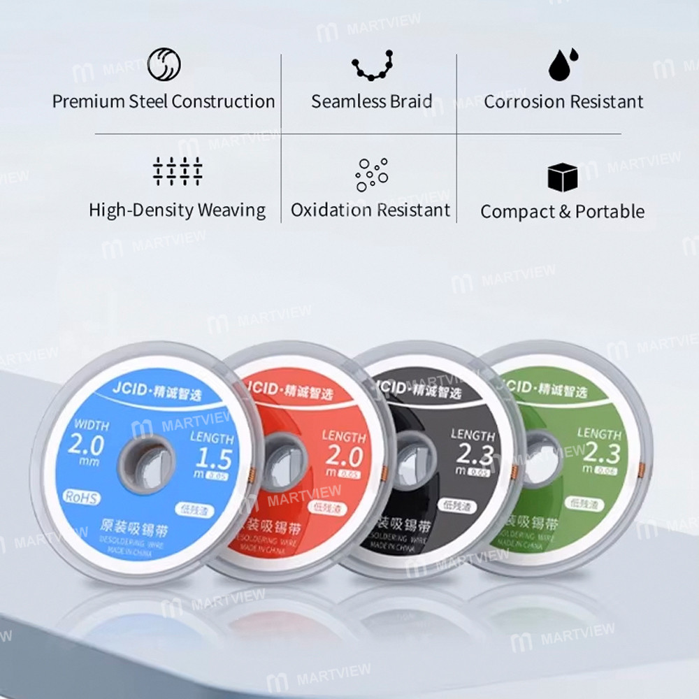 jcid multiple-sizes-low-residue-original-desoldering-wire--5pcs-11