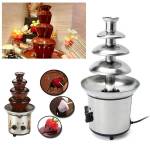 chocolate fountain-4-tier-electric-melting-machine-fondue-pot-set-02