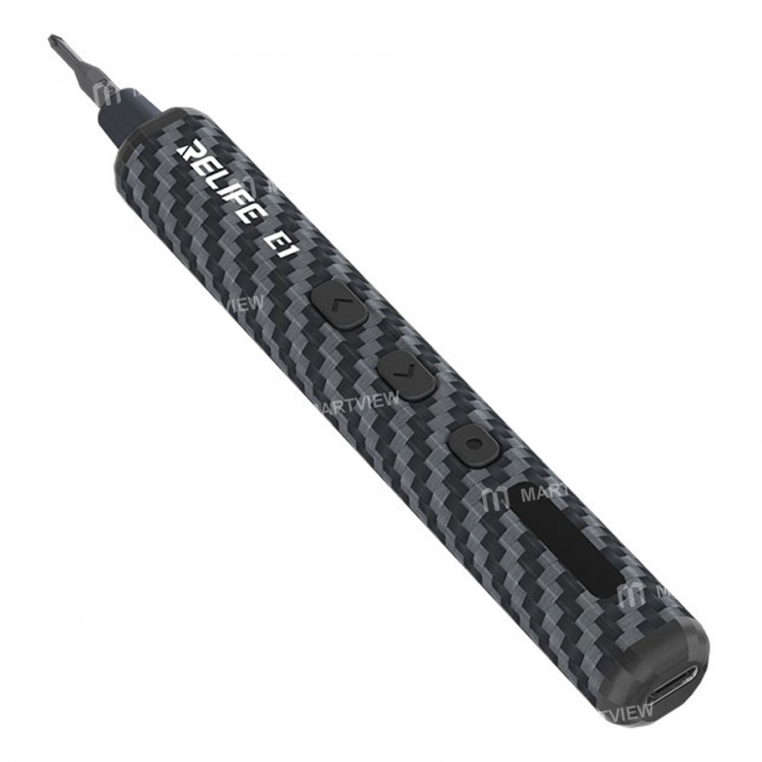 relife e1-powerful-carbon-fiber-electric-screwdriver-set-with-12pcs-s2-steel-bits-3