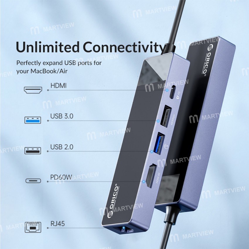 orico dm-10p-10-in-1-type-c-to-hdmi-compatible-vga-rj45-usb30-multifunctional-docking-station-5