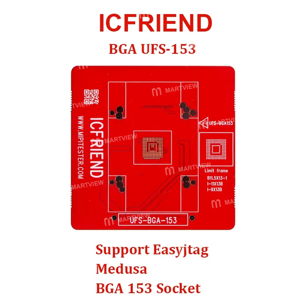 icfriend bga-ufs-153-base-board-support-easy-jtag-medusa-bga-153-socket-2