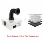 2UUL 3 Layer Filter Fume Extractor Desktop Soldering Smoke Purifier with 6pcs Replacement Filter